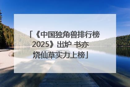 《中国独角兽排行榜2025》出炉 书亦烧仙草实力上榜