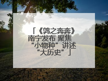《鹑之奔奔》南宁发布 聚焦“小物种”讲述“大历史”
