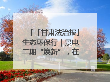 「甘肃法治报」生态环保行｜景电二期“焕新”，在荒漠上筑起一道绿色长城