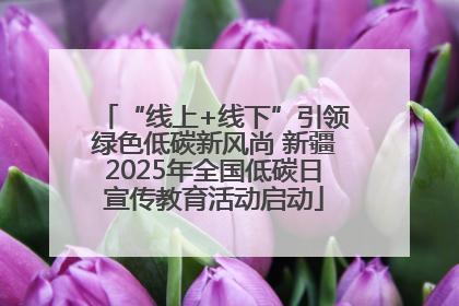 “线上+线下”引领绿色低碳新风尚 新疆2025年全国低碳日宣传教育活动启动