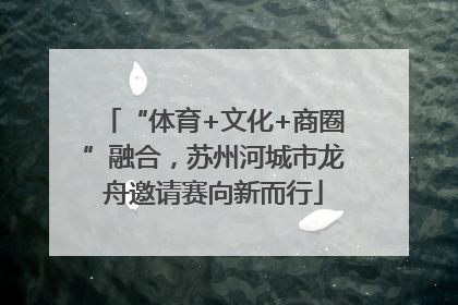 “体育+文化+商圈”融合，苏州河城市龙舟邀请赛向新而行