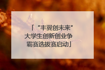 “丰翼创未来”大学生创新创业争霸赛选拔赛启动