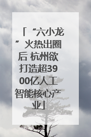 “六小龙”火热出圈后 杭州欲打造超3900亿人工智能核心产业