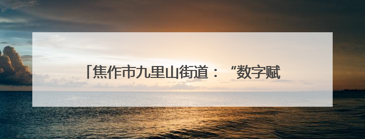 焦作市九里山街道：“数字赋能”助力党员档案电子化管理