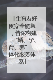 生育友好贯穿全链条，普陀构建“婚、孕、育、养”一体化服务体系