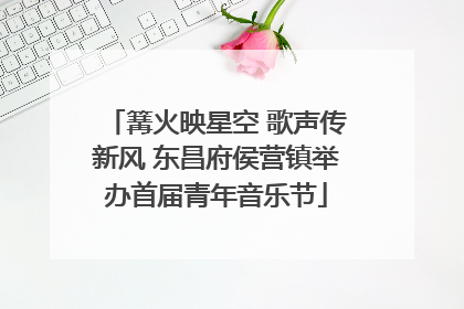 篝火映星空 歌声传新风 东昌府侯营镇举办首届青年音乐节