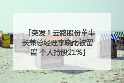 突发！云路股份董事长兼总经理李晓雨被留置 个人持股21%