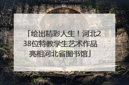 绘出精彩人生！河北238位特教学生艺术作品亮相河北省图书馆