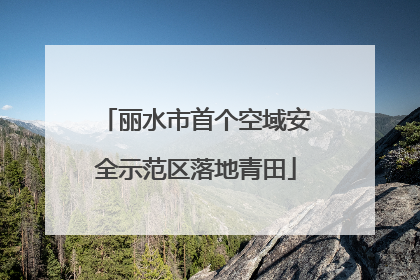 丽水市首个空域安全示范区落地青田