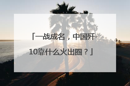 一战成名，中国歼-10靠什么火出圈？