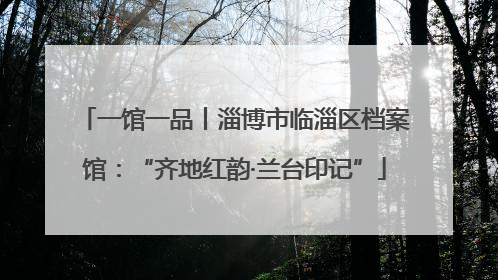 一馆一品丨淄博市临淄区档案馆：“齐地红韵·兰台印记”