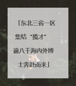 东北三省一区集结“揽才” 逾八千海内外博士奔赴而来