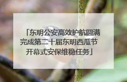 东明公安高效护航圆满完成第二十届东明西瓜节开幕式安保维稳任务
