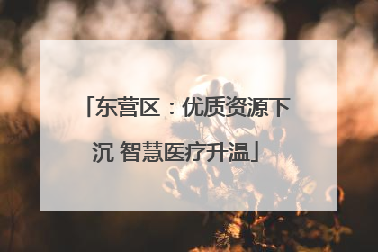 东营区：优质资源下沉 智慧医疗升温