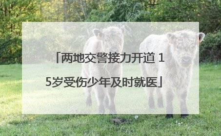 两地交警接力开道 15岁受伤少年及时就医