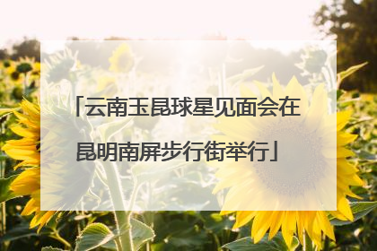 云南玉昆球星见面会在昆明南屏步行街举行