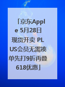 京东Apple 5月28日现货开卖 PLUS会员无需凑单先打9折再叠618优惠