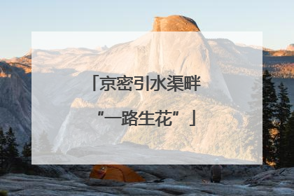 京密引水渠畔“一路生花”