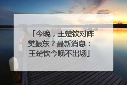 今晚，王楚钦对阵樊振东？最新消息：王楚钦今晚不出场