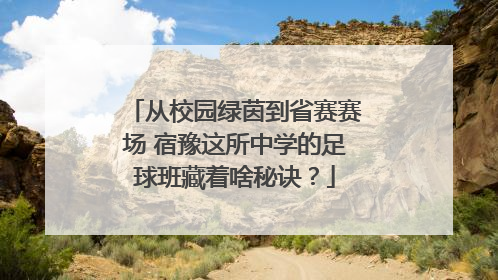 从校园绿茵到省赛赛场 宿豫这所中学的足球班藏着啥秘诀？