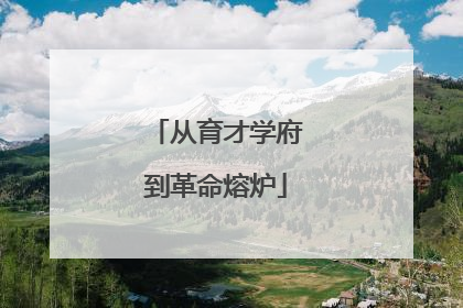 从育才学府到革命熔炉