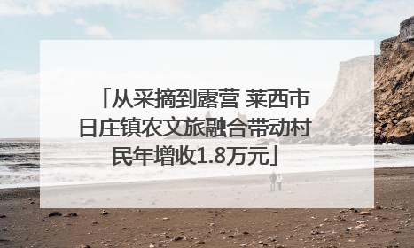 从采摘到露营 莱西市日庄镇农文旅融合带动村民年增收1.8万元