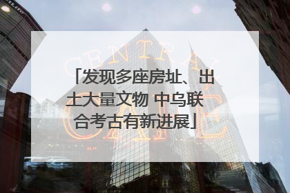 发现多座房址、出土大量文物 中乌联合考古有新进展