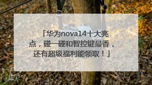 华为nova14十大亮点，碰一碰和智控键最香，还有超级福利能领取！