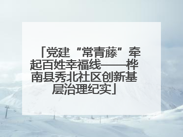 党建“常青藤”牵起百姓幸福线——桦南县秀北社区创新基层治理纪实
