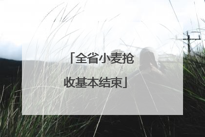 全省小麦抢收基本结束