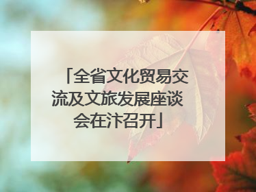 全省文化贸易交流及文旅发展座谈会在汴召开