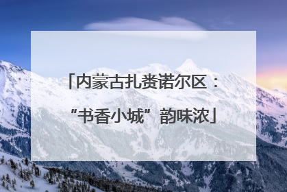 内蒙古扎赉诺尔区：“书香小城”韵味浓