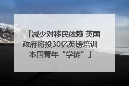 减少对移民依赖 英国政府将投30亿英镑培训本国青年“学徒”
