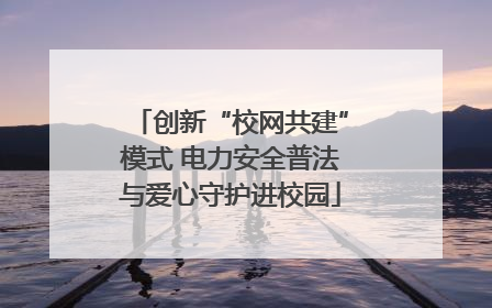 创新“校网共建”模式 电力安全普法与爱心守护进校园
