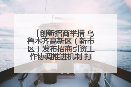 创新招商举措 乌鲁木齐高新区（新市区）发布招商引资工作协调推进机制 打造投资发展新高地