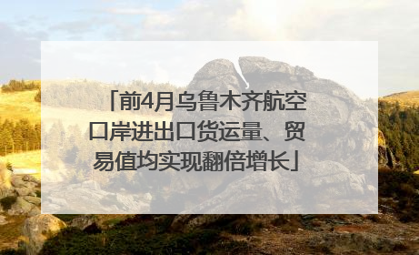 前4月乌鲁木齐航空口岸进出口货运量、贸易值均实现翻倍增长