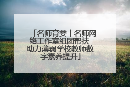 名师育娄丨名师网络工作室组团帮扶 助力薄弱学校教师数字素养提升