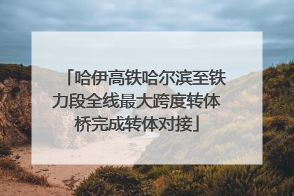 哈伊高铁哈尔滨至铁力段全线最大跨度转体桥完成转体对接