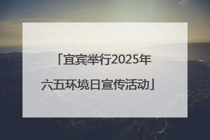 宜宾举行2025年六五环境日宣传活动