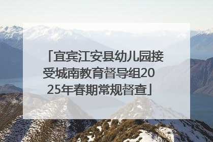 宜宾江安县幼儿园接受城南教育督导组2025年春期常规督查