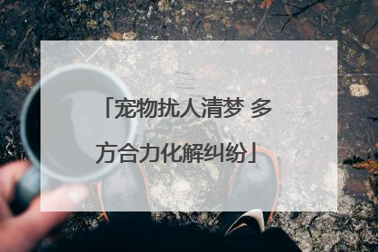 宠物扰人清梦 多方合力化解纠纷