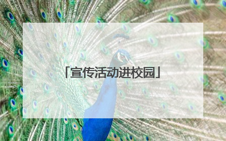 宣传活动进校园