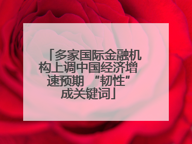 多家国际金融机构上调中国经济增速预期 “韧性”成关键词