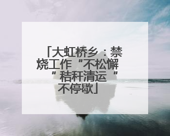 大虹桥乡：禁烧工作“不松懈“ 秸秆清运“不停歇