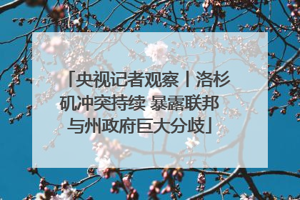 央视记者观察丨洛杉矶冲突持续 暴露联邦与州政府巨大分歧