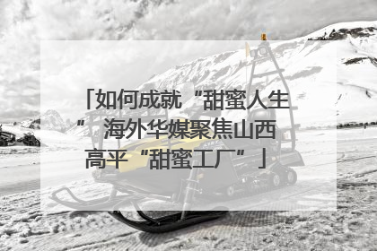 如何成就“甜蜜人生” 海外华媒聚焦山西高平“甜蜜工厂”