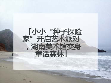 小小“种子探险家”开启艺术派对，湖南美术馆变身童话森林
