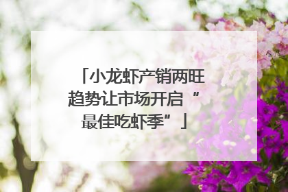 小龙虾产销两旺趋势让市场开启“最佳吃虾季”