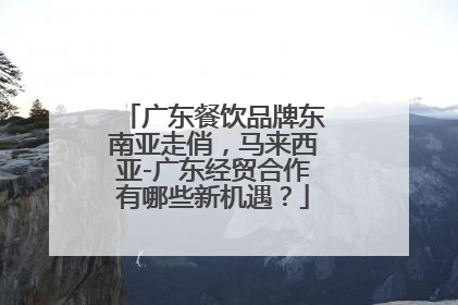 广东餐饮品牌东南亚走俏，马来西亚-广东经贸合作有哪些新机遇？