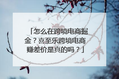 怎么在跨境电商掘金？喜至乐跨境电商赚差价是真的吗？